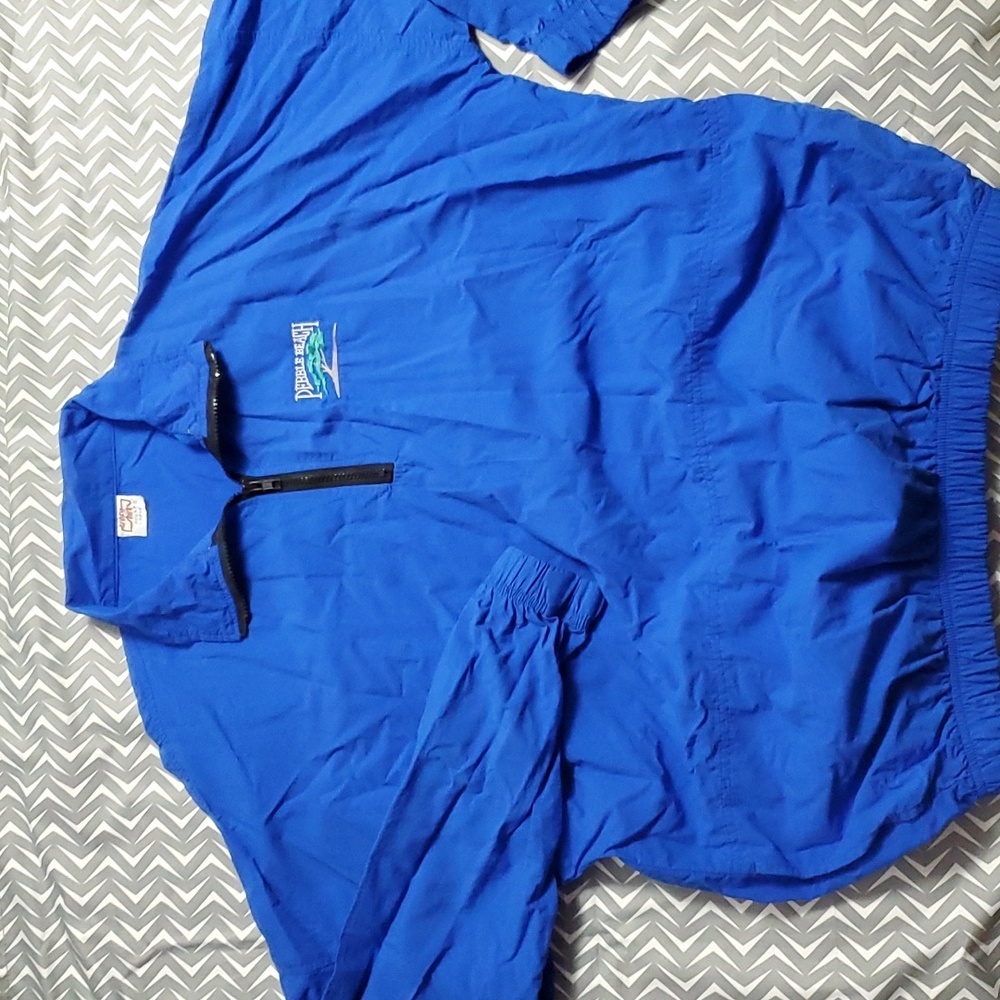 Crazy Shirts Pullover Nylon Jacket Lightweight Qtr Zip Pebble Beach Logo LG Golf - Picture 2 of 8